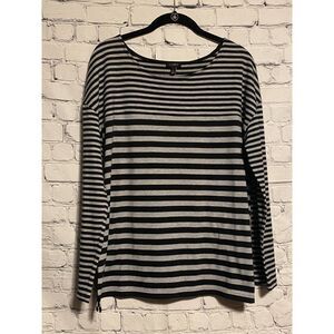 Talbots Women's Long Sleeve Striped Shirt Size M